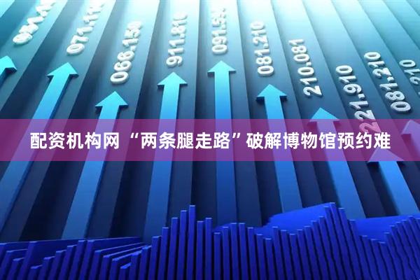 配资机构网 “两条腿走路”破解博物馆预约难