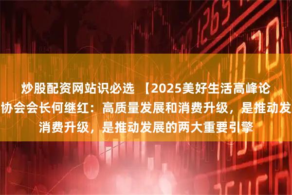 炒股配资网站识必选 【2025美好生活高峰论坛】中国副食流通协会会长何继红：高质量发展和消费升级，是推动发展的两大重要引擎